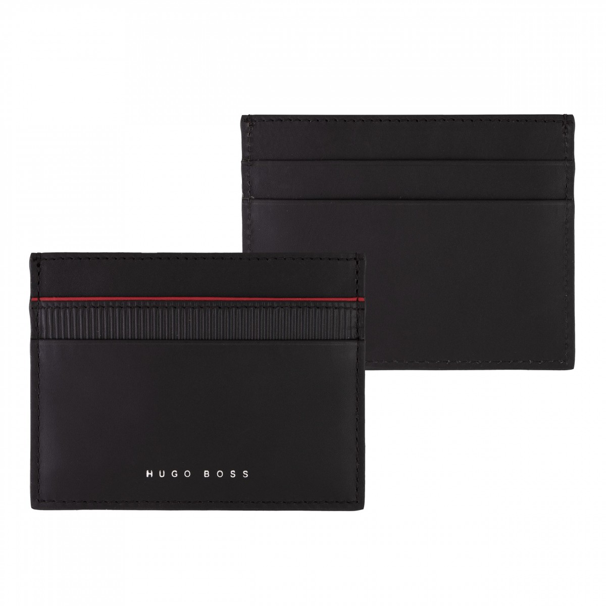 Hugo Boss Gear Black Card Holder 