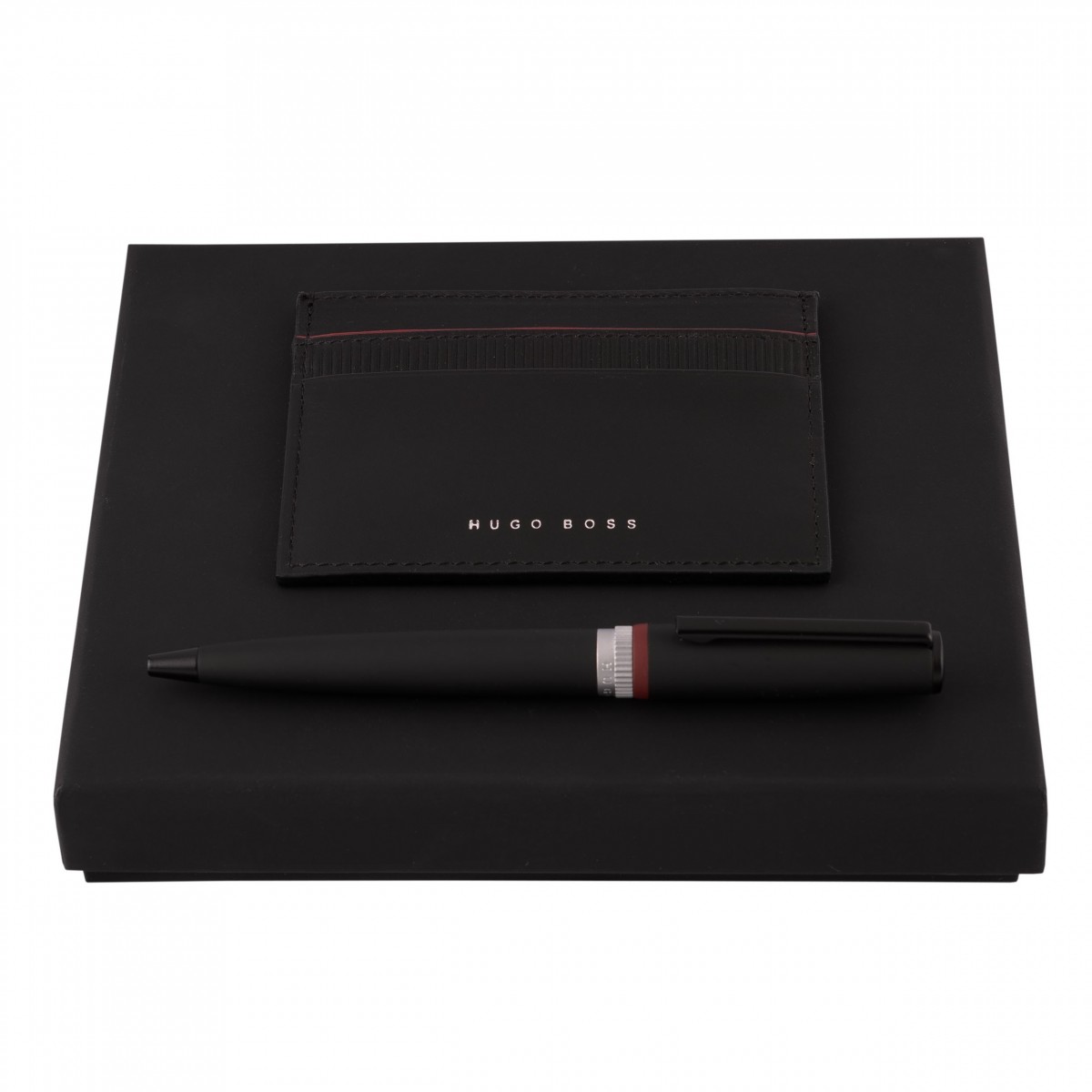 Hugo Boss Gear Black Card Holder 