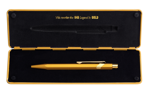Caran d'Ache 849 Goldbar Ballpoint w/Tin Case - Image 2