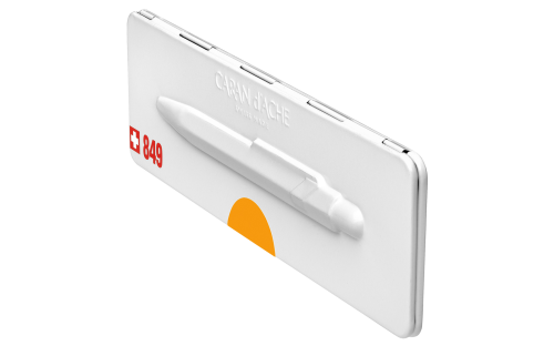 Caran d'Ache 849 Orange Ballpoint w/Tin Case - Image 5