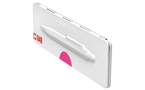 Caran d'Ache 849 Pink Ballpoint w/Tin Case - Image 5