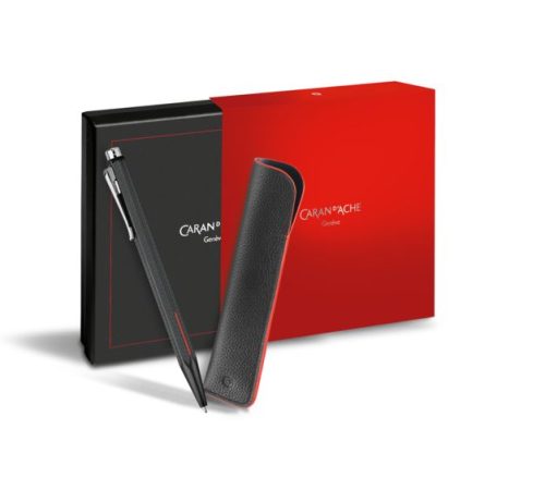 Caran d'Ache Ecridor Racing Ballpoint Pen/Leather Case Set - Image 2