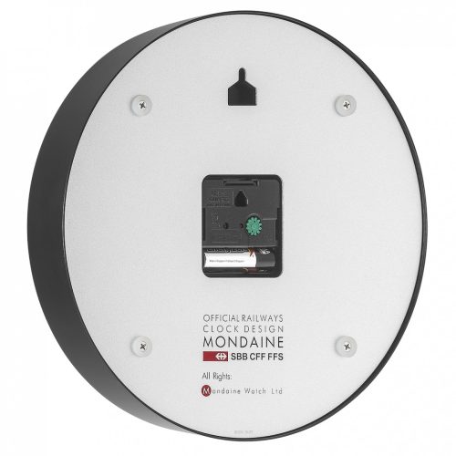 Mondaine Wall Clock Black Frame 25 cm - Image 4