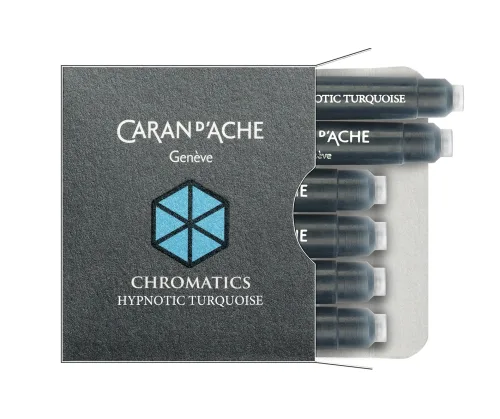 Caran d'Ache Ink Cartridge Hypnotic Turquoise