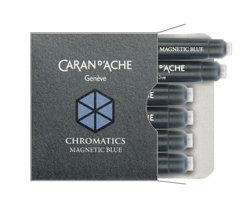 Caran d'Ache Ink Cartridge Magnetic Blue