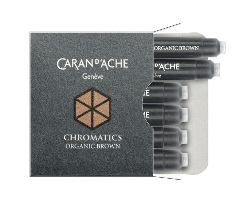 Caran d'Ache Ink Cartridge Organic Brown