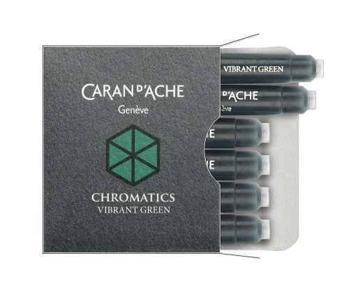 Caran d'Ache Ink Cartridge Vibrant Green