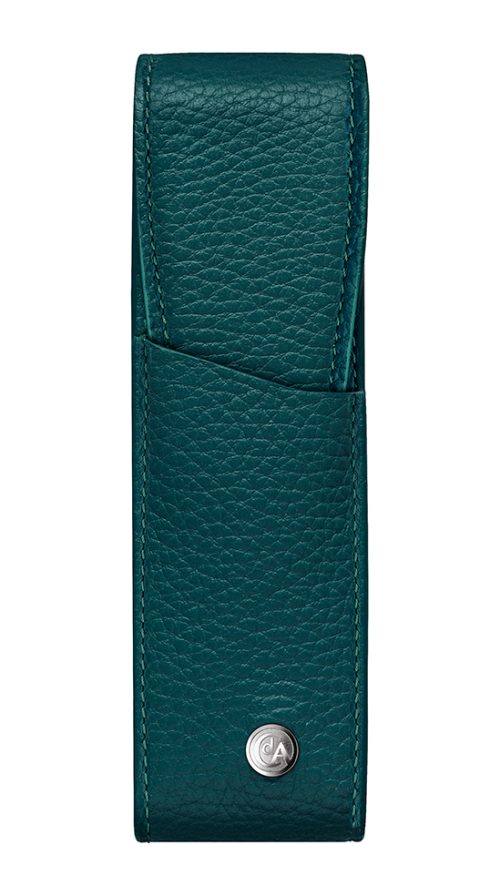 Etui cuir vert b Q