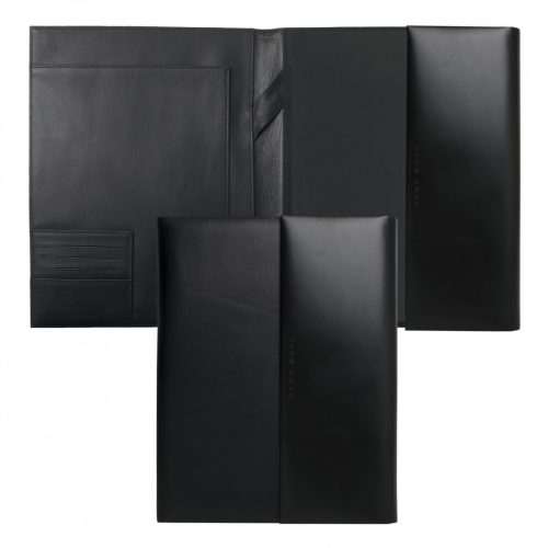 Hugo Boss Caption Contrast Black A4 Conference Folder