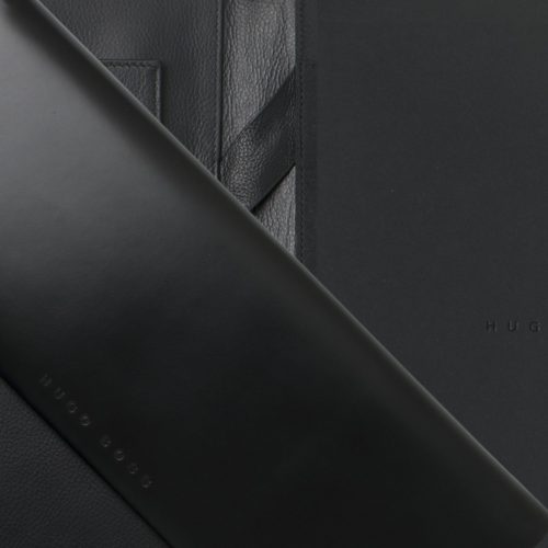 Hugo Boss Caption Contrast Black A4 Conference Folder - Image 4