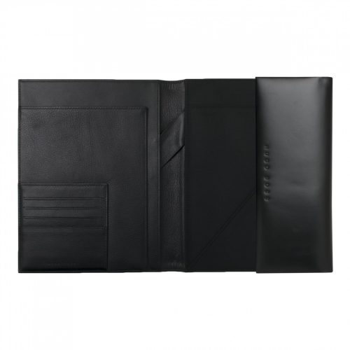 Hugo Boss Caption Contrast Black A5 Conference Folder - Image 5