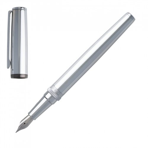 Hugo Boss Gear Metal Chrome Fountain Pen - Image 4