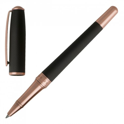 Hugo Boss Essential Black/Rose Gold Ballpoint Pen - Image 4