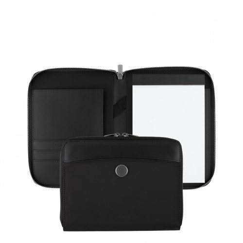 Hugo Boss Contour Black Folder Zip A5