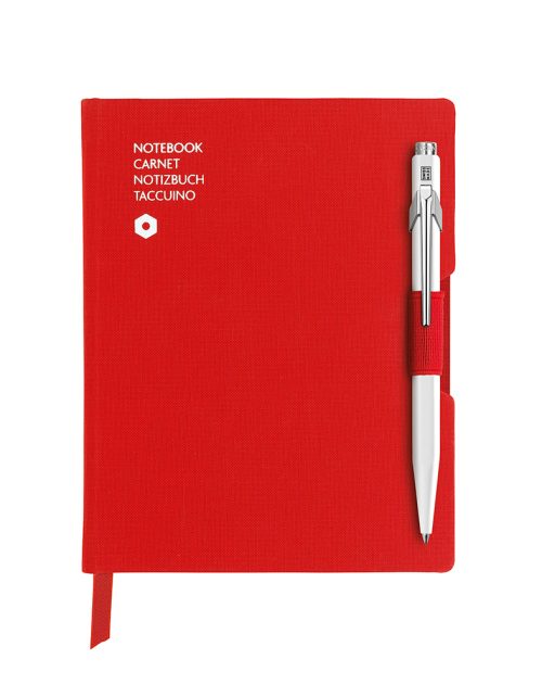 NoteBook A6 Rouge sb blanc
