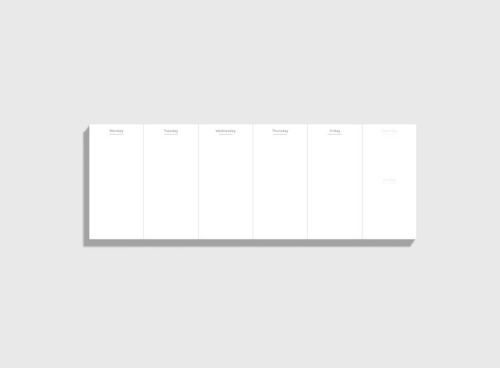 PL2117 WEEKLY PLANNER DESK OCTAGON DESIGN