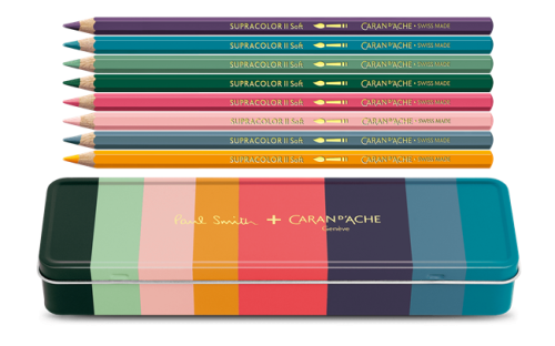e boite 8 couleurs supracolor soft aquarelle paul smith edition limitee caran d ache back 0