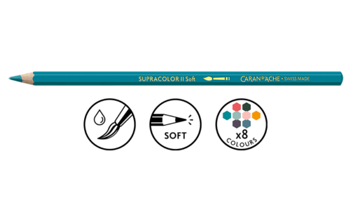 e boite 8 couleurs supracolor soft aquarelle paul smith edition limitee caran d ache detail2 0