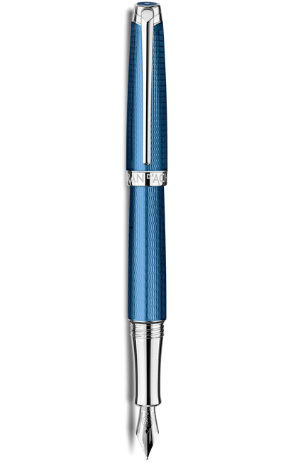 e stylo plume leman grand bleu argente rhodie p l union des vents et des flots p caran d ache detail1 0