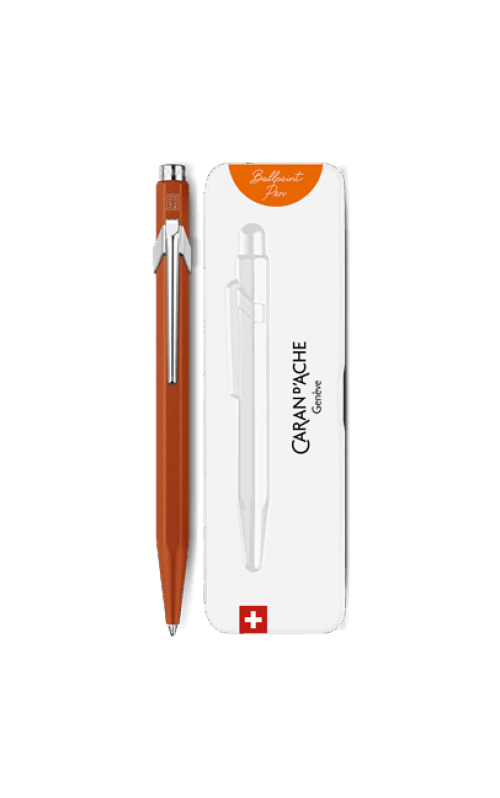 e stylo bille 849 colormat x orange caran d ache detail0 0