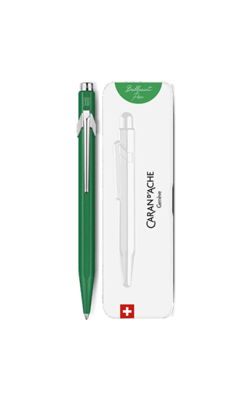 e stylo bille 849 colormat x vert caran d ache detail0 0