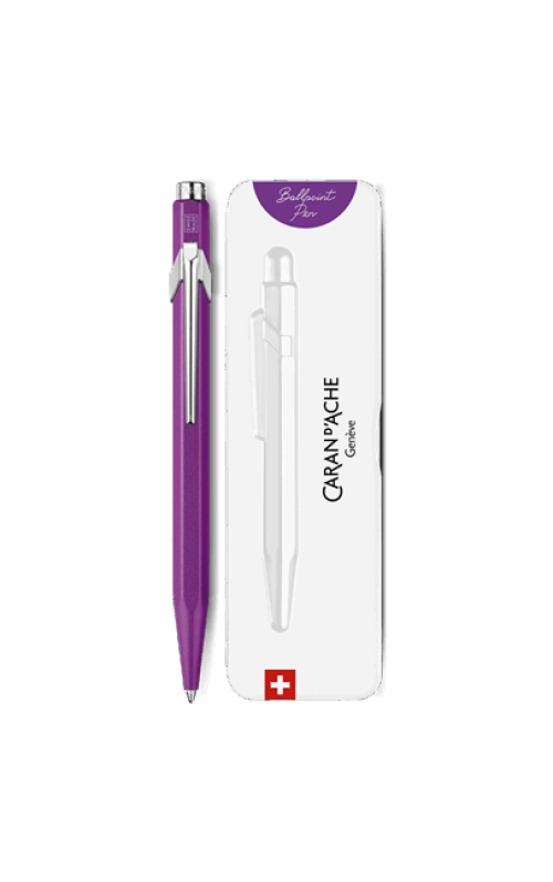 e stylo bille 849 colormat x violet caran d ache detail0 0