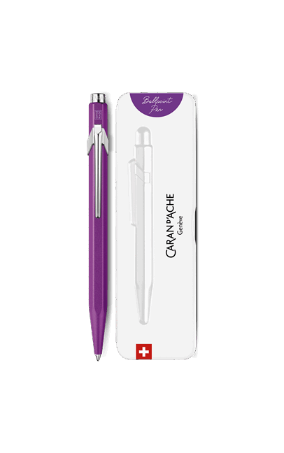 e stylo bille 849 colormat x violet caran d ache detail0 0