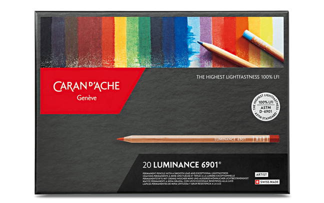 e boite 20 couleurs luminance 6901 caran d ache detail0 0