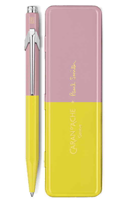 e stylo bille 849 paul smith chartreuse rose edition limitee caran d ache detail0 0