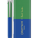 e stylo bille 849 paul smith cobalt blue emerald green edition limitee caran d ache detail0 0