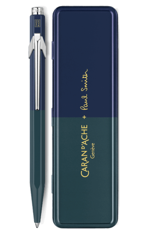 e stylo bille 849 paul smith racing green navy blue edition limitee caran d ache detail0 0