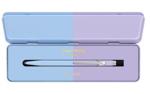 e stylo bille 849 paul smith sky blue lavender purple edition limitee caran d ache detail3 0