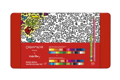 cc3000 023 mixed media set keith haring box c f 1