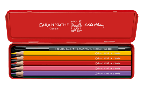 e set couleur keith haring edition speciale caran d ache detail2 0