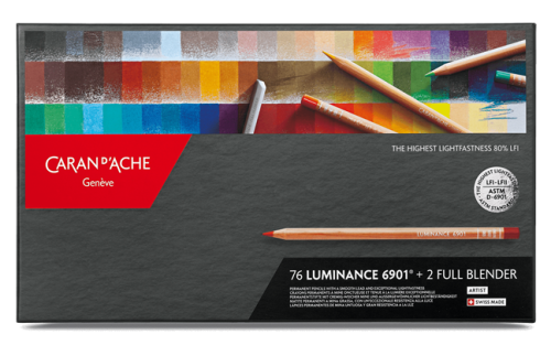 e boite 76 couleurs luminance 6901 2 full blender caran d ache detail0 0